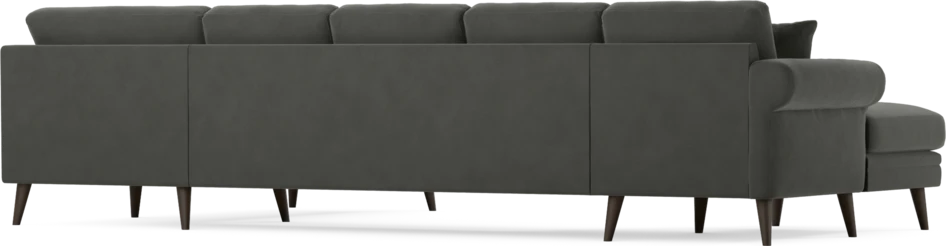 Eden - 3-sits soffa med schäslong vänster och divan höger - Grå