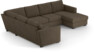 Friday - Hörnsoffa, 2+3-sits med schäslong höger - Brun