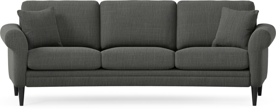 Eden - 3-sits soffa svängd - Grå