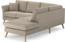 Eden - 2-sits soffa med divan - Beige