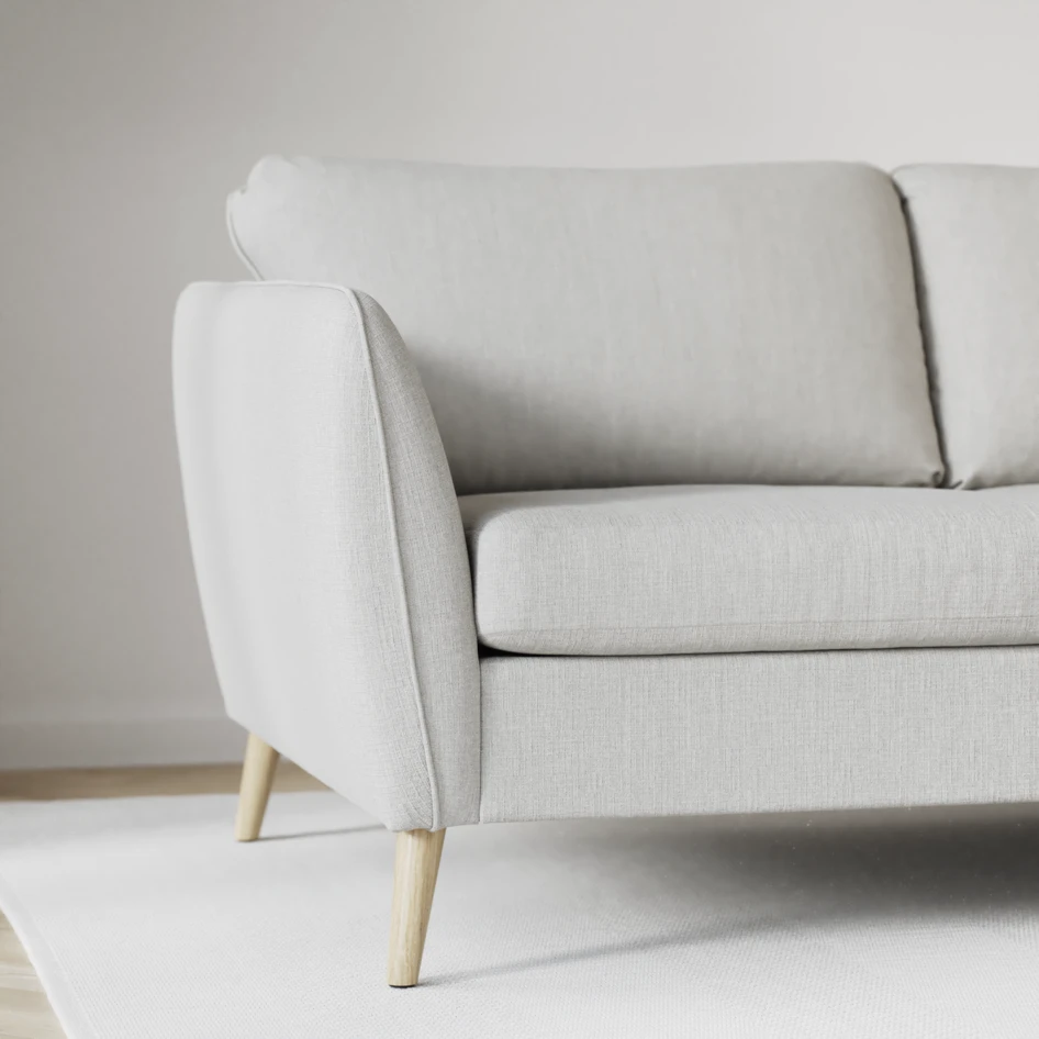 County - 4-sits soffa med divan vänster och schäslong höger - Grå