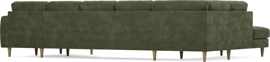 Eden - 3-sits soffa med divan vänster och schäslong höger - Grön