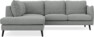Madison - 2-sits soffa med divan vänster - Grå