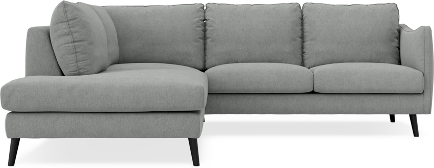 Madison - 2-sits soffa med divan vänster - Grå
