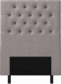 Delux Pikerad XL - Sänggavel, 90-210 cm - Grå