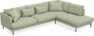 Harper - 3-sits soffa med divan höger - Grön
