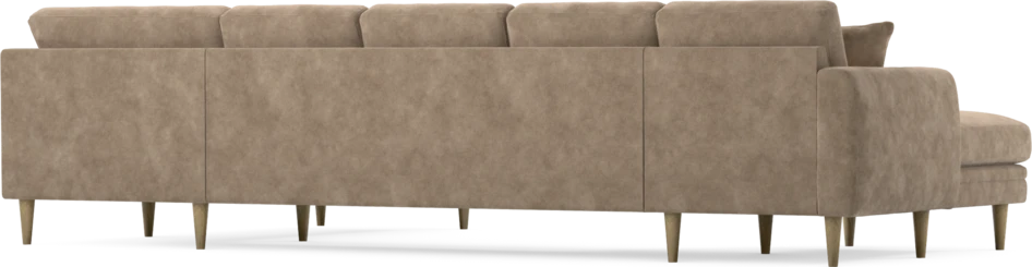 Eden - 3-sits soffa med schäslong vänster och divan höger - Beige