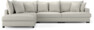 Rossi - 3-sits soffa med divan vänster - Vit