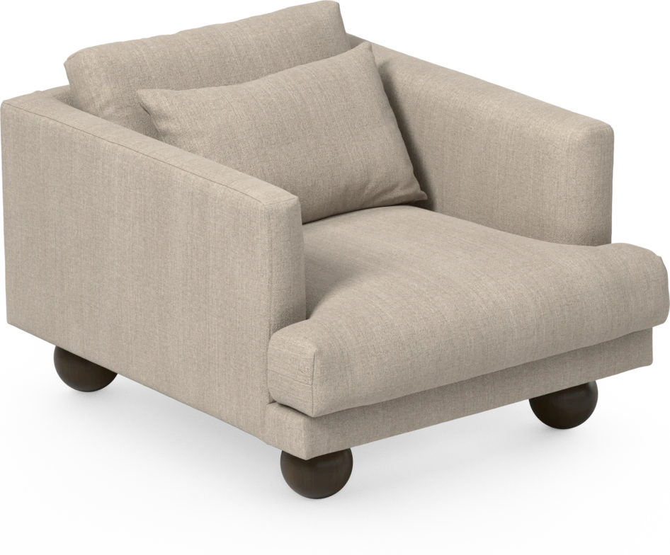Harper - Fåtölj, 75 cm - Beige