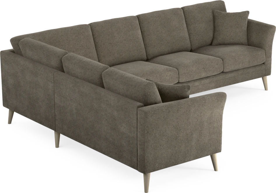 Eden - Hörnsoffa, 2+3-sits - Brun