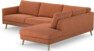 Madison Lux - 3-sits soffa med divan höger - Orange