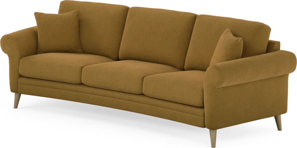 Eden - 3-sits soffa svängd - Gul