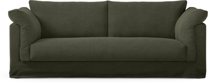 Cherrie Klädsel - 2,5-sits soffa, hel dyna - Grön