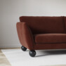 Madison - 2-sits soffa med schäslong höger - Orange