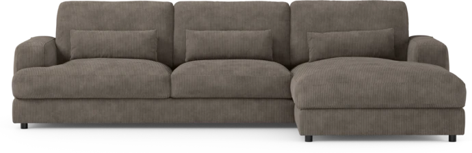 Noma, 3-sits soffa med schäslong höger