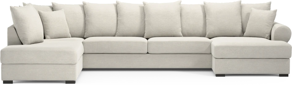 Town - 3-sits soffa med divan vänster och schäslong höger - Vit