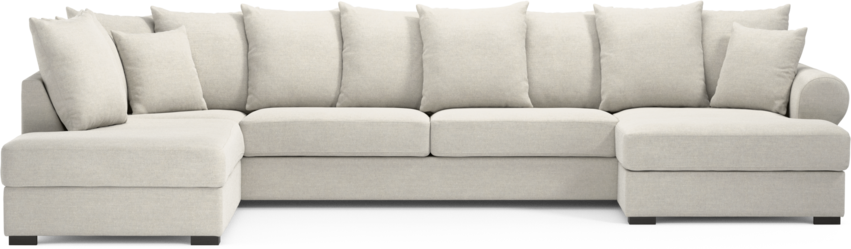 Town - 3-sits soffa med divan vänster och schäslong höger - Vit