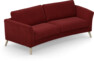 Bridge - 3-sits soffa svängd - Röd