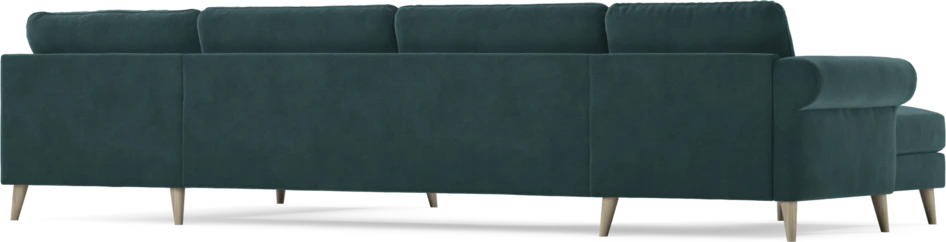 Bridge - 3-sits soffa med schäslong vänster och divan höger - Blå
