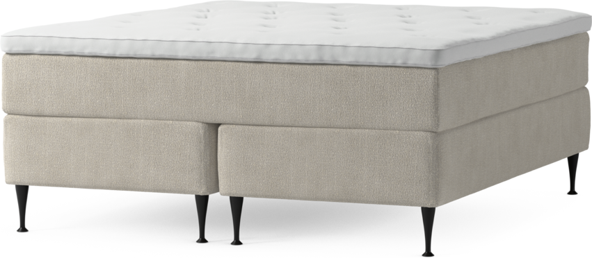 Delux Exclusive - Kontinentalsäng, dubbelsäng med bäddmadrass och sängben