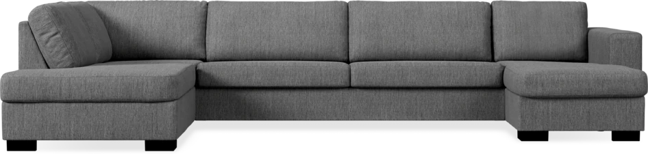 Nevada - 4-sits soffa med divan vänster och schäslong höger - Grå