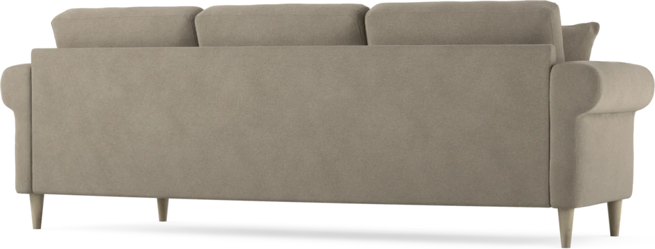 Eden - 3-sits soffa svängd - Beige