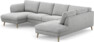 Madison Lux - 2-sits soffa med schäslong vänster och divan höger - Grå