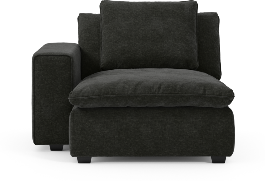 Bellora - Schäslong med armstöd vänster - Grå