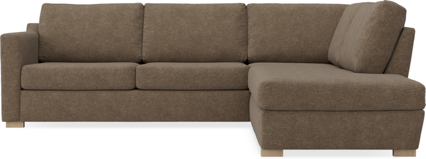 Friday - 2,5-sits soffa med divan höger - Brun