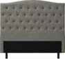 Delux Välvd - Sänggavel, 90-210 cm - Grå