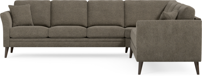 Eden - Hörnsoffa, 3+3-sits - Brun