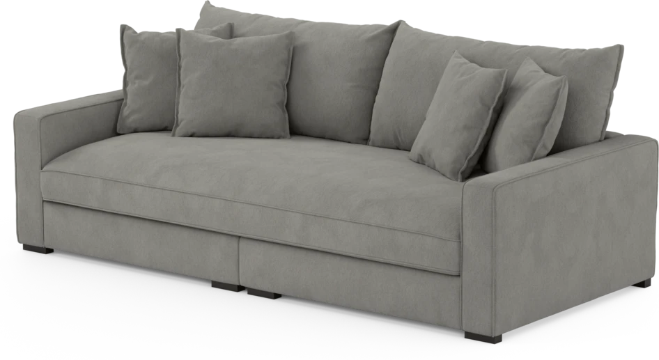 Rossi - 3-sits soffa, hel dyna - Grå