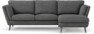 Madison Lux - 2-sits soffa med schäslong höger - Vit