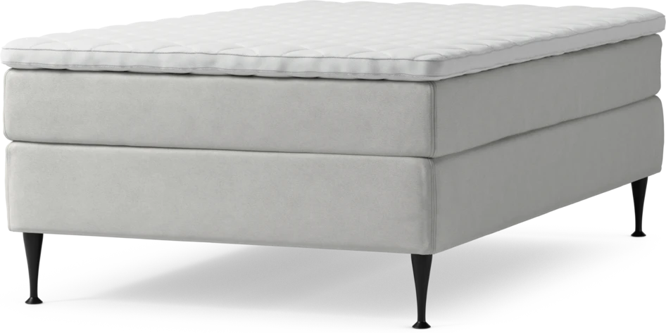 Delux Sense - Kontinentalsäng, enkelsäng 120 cm med bäddmadrass och sängben