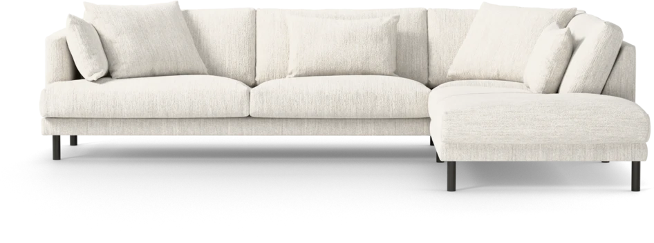 Harper - 3-sits soffa med divan höger - Vit
