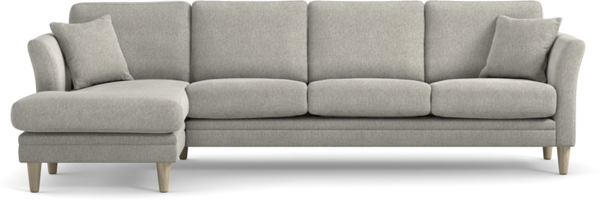 Eden - 3-sits soffa med schäslong - Grå