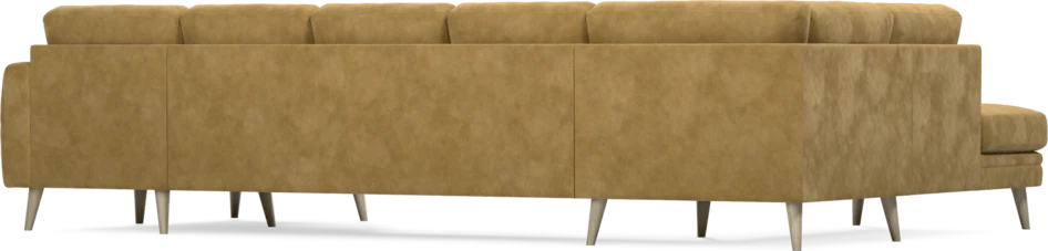 Eden - 3-sits soffa med divan vänster och schäslong höger - Gul