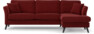 Eden - 2,5-sits soffa med schäslong - Röd