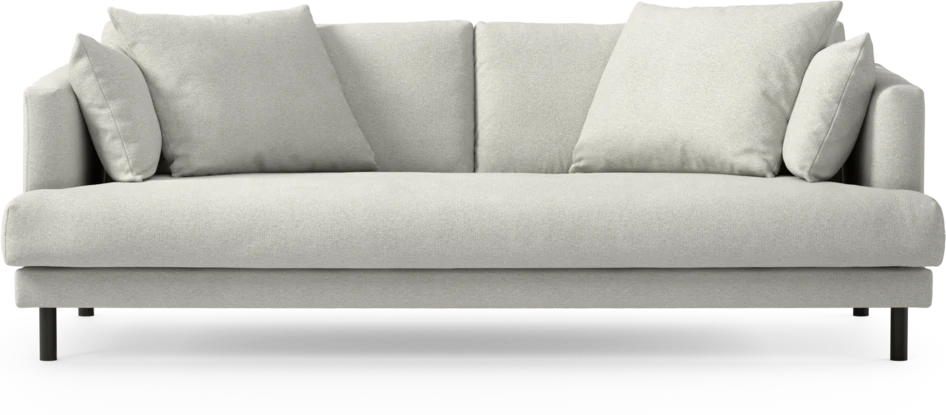 Harper - 3-sits soffa, hel dyna - Vit