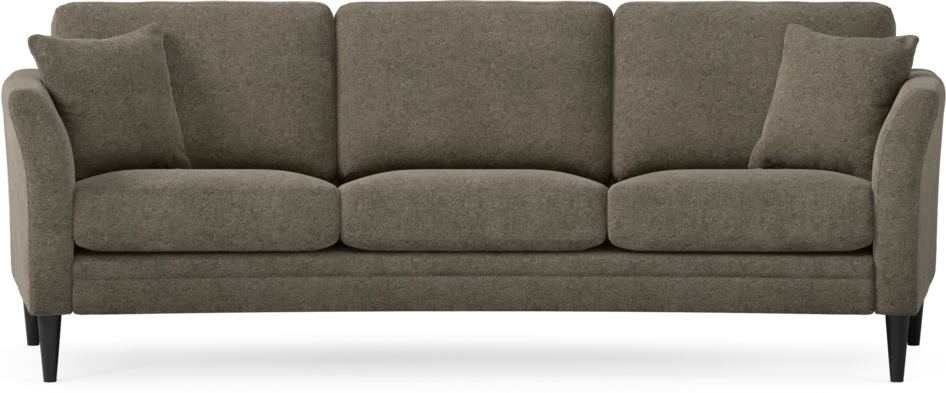 Eden - 3-sits soffa svängd - Brun