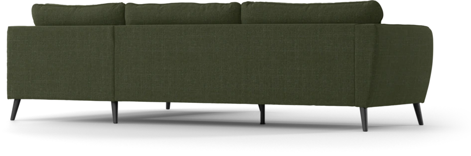 County - 2,5-sits soffa med divan höger - Grön
