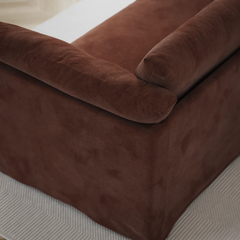 Cherrie Klädsel - Klädsel till 3-sits soffa med divan vänster - Orange