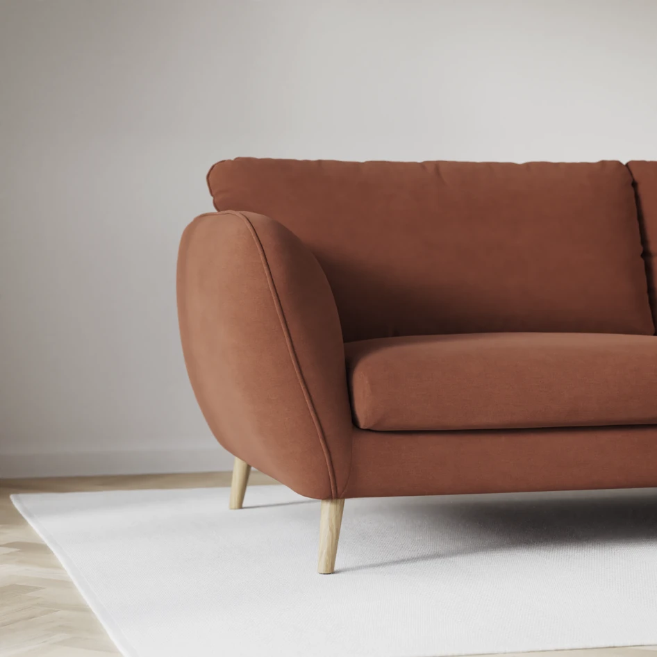Madison Klädsel - Klädsel till 3-sits soffa - Röd