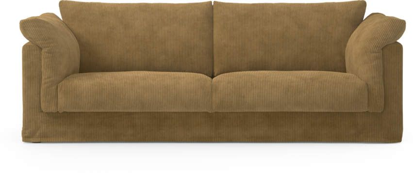 Cherrie - 3-sits soffa med kappa - Gul