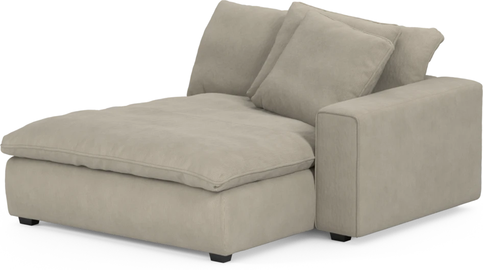 Bellora - Schäslong XL med armstöd höger - Beige