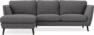 Madison Lux - 2-sits soffa med schäslong vänster - Grå