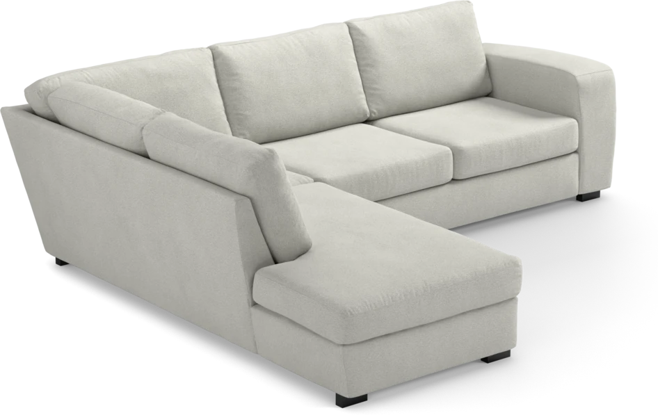 Friday - 2,5-sits soffa med divan vänster - Vit