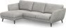 Madison Lux - 2-sits soffa med schäslong vänster - Grå