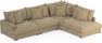 Rossi - 3-sits soffa med divan höger - Beige