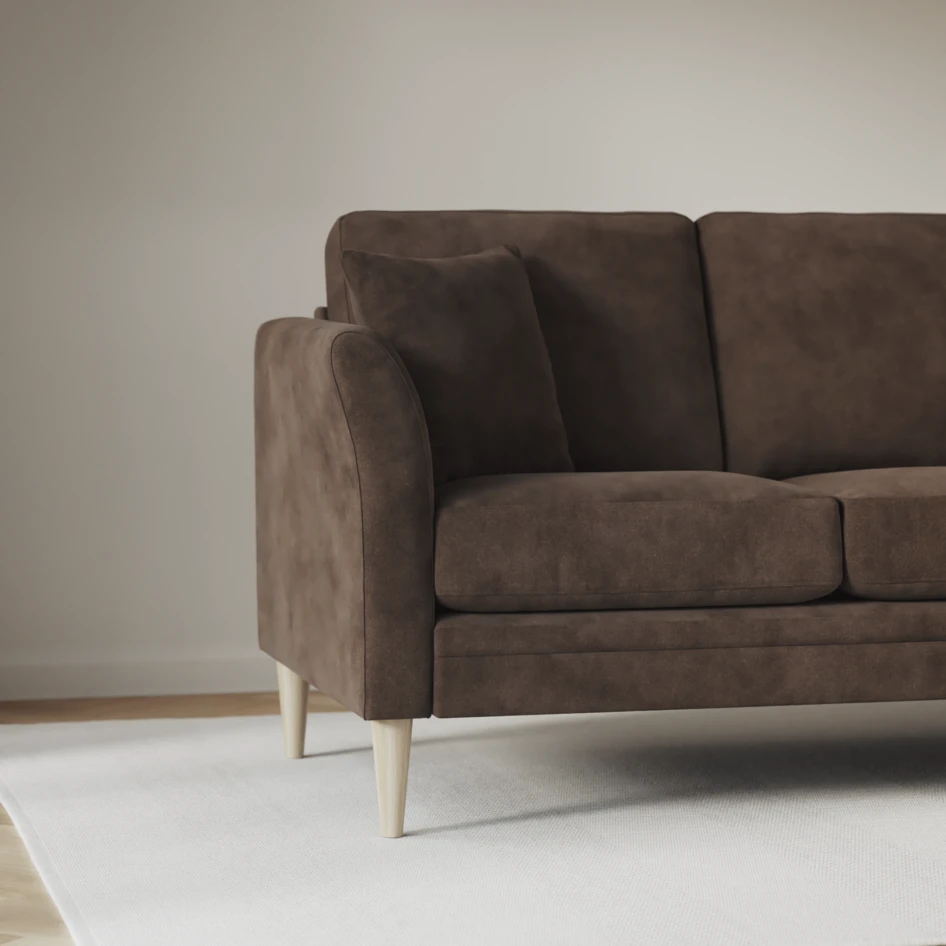 Eden - Hörnsoffa, 3+1-sits - Brun